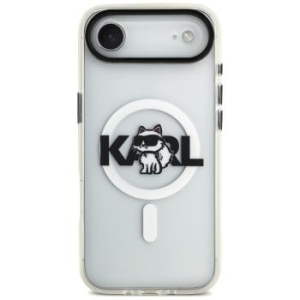 Markowy Hard Case Karl Lagerfeld IML Choupette Sketch Logo Magsafe Apple iPhone 17 Air Przezroczysty - 192820