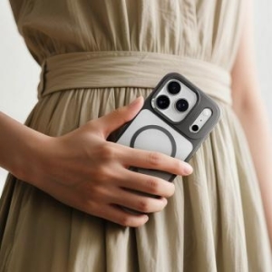 Markowy Armor Case Rock Guard Lens Protection Series Magnetic Apple iPhone 17 Przezroczysty/Czarny - 192842