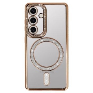 Bling Magsafe Case Samsung Galaxy S25 FE Złoty - 193179