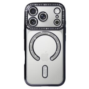 Bling Magsafe Case Apple iPhone 17 Pro Max Czarny - 193195