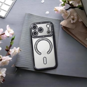 Bling Magsafe Case Apple iPhone 17 Pro Max Czarny - 193197