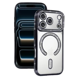 Bling Magsafe Case Apple iPhone 17 Pro Czarny - 193210