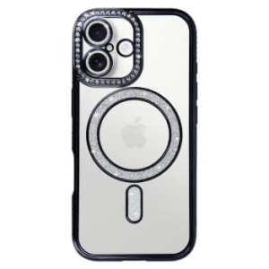 Bling Magsafe Case Apple iPhone 17 Czarny - 193215