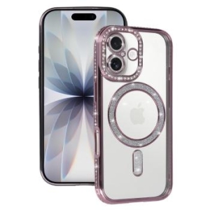 Bling Magsafe Case Apple iPhone 17 Różowy - 193218