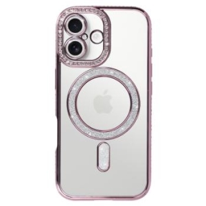 Bling Magsafe Case Apple iPhone 17 Różowy - 193220