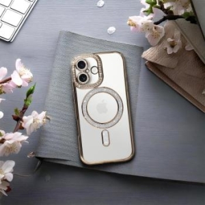 Bling Magsafe Case Apple iPhone 17 Złoty - 193225