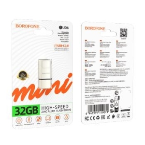 Pendrive 32GB Borofone BUD6 Mini Elegance USB 3.0 + Typ C - 193340