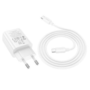 Ładowarka sieciowa Typ C Hoco QC PD 20W + Kabel Typ C do Lightning N60 Biały - 193400