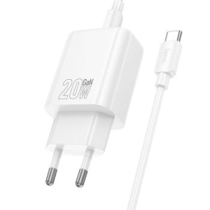 Ładowarka sieciowa Typ C Hoco QC PD 20W + Kabel Typ C do Lightning N60 Biały - 193401