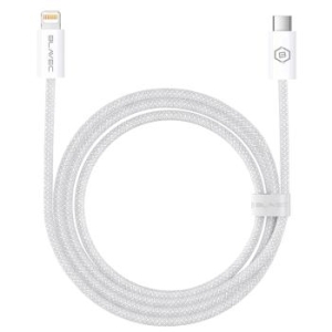 Kabel oplot Typ C na Lightning Blavec Candy PD 20W 2,4A 1m Apple CarPlay Biały - 193453