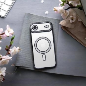 Bling Magsafe Case Apple iPhone 17 Air Czarny - 193520