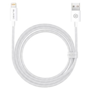 Kabel oplot USB na Lightning Blavec Candy 2,4A 2m Apple CarPlay Biały - 193557
