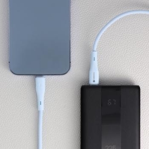 Kabel Typ C na Lightning Forcell F-Energy PD 3A 27W Silicone 1m C346 Niebieski - 193580