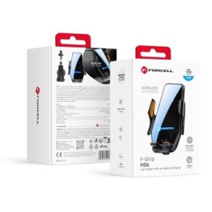 Uchwyt do szyby / kratki Indukcyjny Forcell F-Grip HS6 15W Czarny - 193669