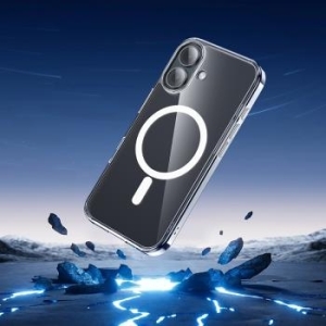 Markowy Silikon Borofone BI5 Ice Shield Magnetic Apple iPhone 16 Przezroczysty - 193826