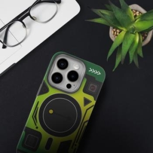 Markowy Silikon Forcell F-Protect Levels Dual Layer 4D Apple iPhone 16 Cyber Green - 193895