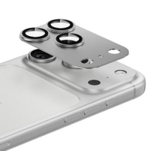 Szkło Hartowane na aparat Benks Glass Warrior Metal Integrated Lens Protector Apple iPhone 17 Pro (obiektyw 3 sztuki) Biały - 194001