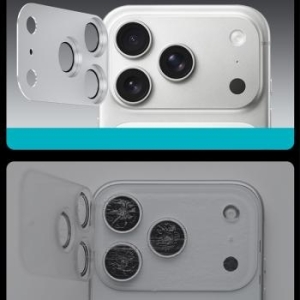 Szkło Hartowane na aparat Benks Glass Warrior Metal Integrated Lens Protector Apple iPhone 17 Pro (obiektyw 3 sztuki) Biały - 194003