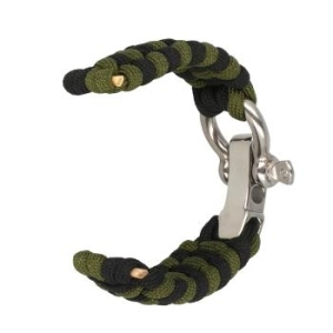 Pasek nylonowy 22mm Wzór 1 Zielony/Czarny - 194139