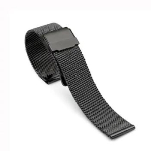 Pasek ze stali nierdzewnej do smartwatch 20mm Czarny - 194213