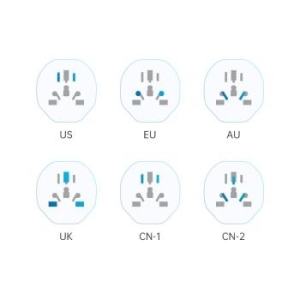 Adapter EU/US/CN/AU Biały - 194433