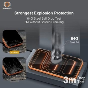 Szkło Hartowane 10X HD DLC Diamond Coating Apple iPhone 15 Pro - 194632