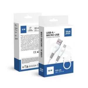 Kabel USB A do Micro USB Blue Star 2A 1m DC99M Biały - 194758