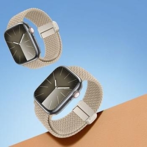 Pasek pleciony 42 / 44 / 45 / 49 mm Apple Watch Dux Ducis Mixture Pro Jasny Beżowy - 194880