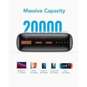 Powerbank 20000mAh Veger T100 PD QC3.0 5A 100W Czarny - 194928