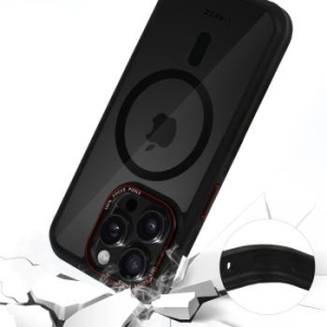 Markowy Armor Case Liavec Hybrid Smoke Magsafe Apple iPhone 15 Pro Max Czarny - 194947