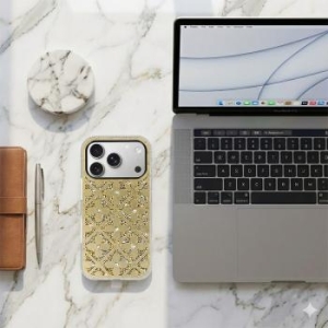 Flower Case do Samsung Galaxy S25 Ultra złoty - 195064