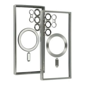 Metallic Magsafe Case Samsung Galaxy S22 Plus Srebrny - 195178