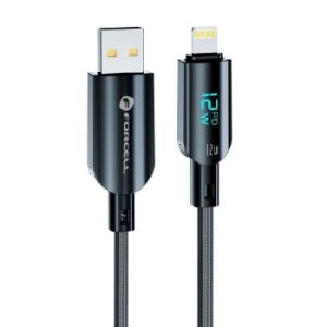 Kabel USB A do Lightning Forcell F-Energy 2,4A 12W Digital 1,2m C273 Czarny - 184859