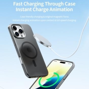 Markowy Armor Case Rock Matte Series Magnetic Apple iPhone 16 Pro Czarny - 195600