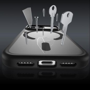 Markowy Armor Case Benks Magnetic Mist Metal Frame Apple iPhone 17 Niebieski (Camera Control Button) - 196015