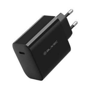 Ładowarka sieciowa Typ C Blavec BC-8 GaN4 PD QC 65W 3A z Kablem Typ C na Typ C Czarny - 207169