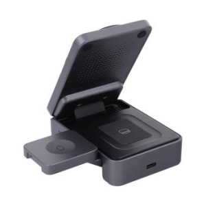 Ładowarka Indukcyjna Forcell F-Energy 3w1 Flex Pro Qi2 zgodna z MagSafe Srebrny - 196026