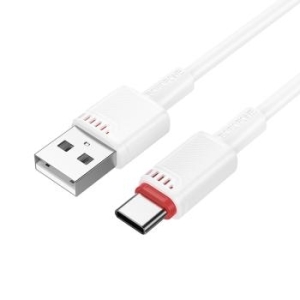 Kabel USB na Typ C Borofone BX110 Beneficio 3A 1m Biały - 195937
