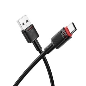 Kabel USB na Typ C Borofone BX110 Beneficio 3A 1m Czarny - 195944