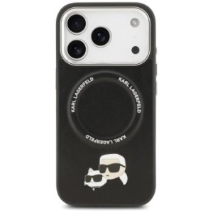 Markowy Hard Case Karl Lagerfeld PU K&C Pins Apple iPhone 17 Pro Czarny - 195968