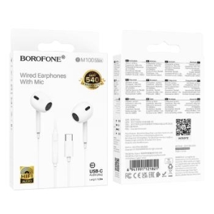 Zestaw Słuchawkowy Typ C (DAC) Borofone BM100 Max Fuente Biały - 196207