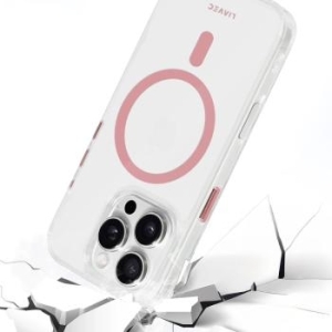 Markowy Silikon Glossy Magsafe Clear Apple iPhone 16 Pro Różowy - 197497