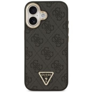 Markowy Hard Case Guess 4G PU W Triangle Logo Apple iPhone 17 Złoty/Czarny - 196989