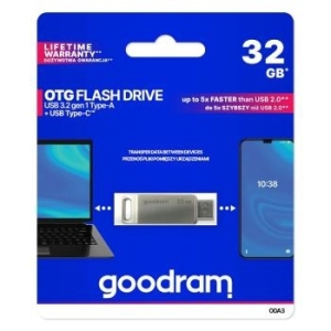Pendrive 32GB OTG USB A + Typ C Goodram ODA3 USB 3.2 - 196698