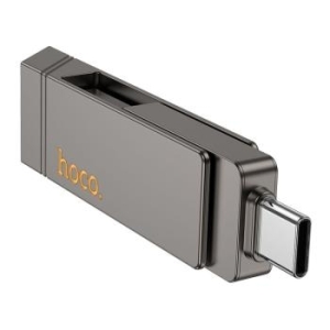 Pendrive 128GB USB 3.2 (USB A + USB C) Hoco UD15 Szary - 196701