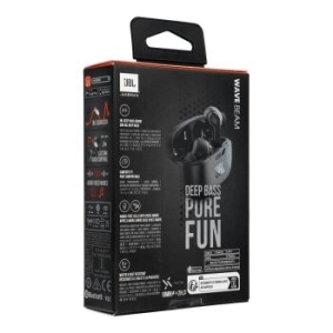 Słuchawki Bezprzewodowe douszne JBL IP54 IPX2 Wave Beam Czarny - 197490