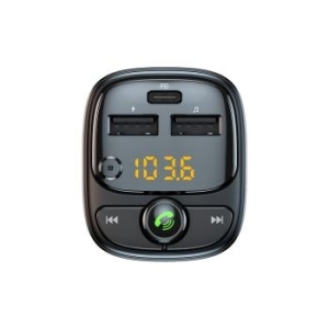 Transmiter FM Blavec Flash TR-06 MP3, Bluetooth - 2xUSB + Typ C - PD 30W Czarny - 197699