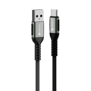 Kabel USB A do Typ C Forcell F-Energy QC4.0 3A 66W Cafule 0,25m C256 Czarny - 197919