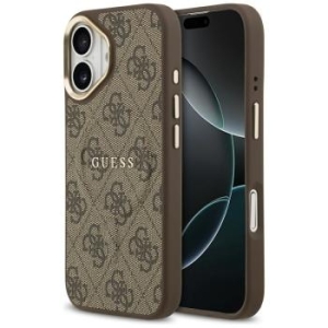 Markowy Hard Case Guess PU 4G W Classic Apple iPhone 17 Brązowy - 197924