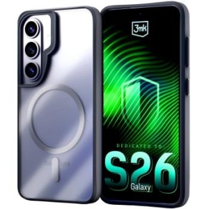 Markowy Armor Case 3mk Satin Armor MagCase Samsung Galaxy S26 Przezroczysty/Czarny - 198066